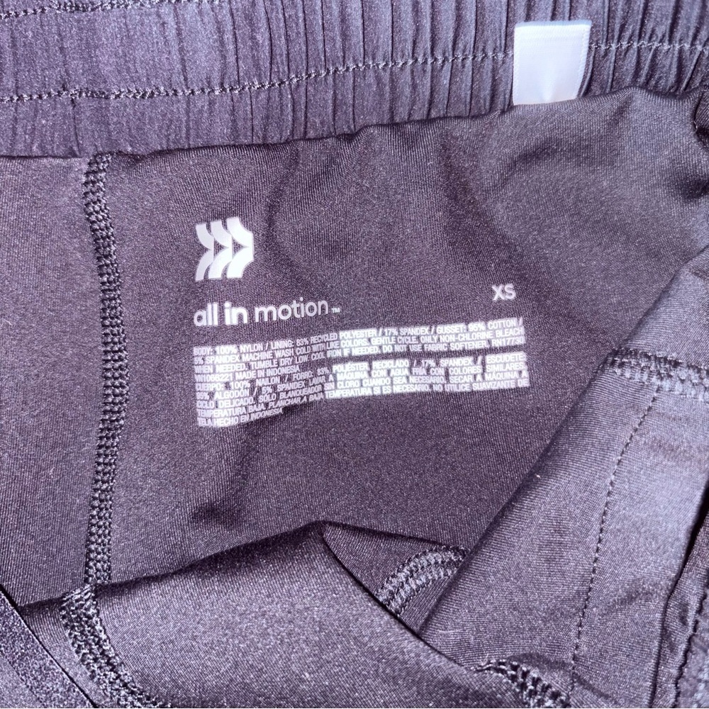 All In Motion Active Wear Shorts Black Sz XS - Picture 3 of 4